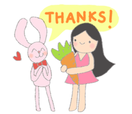 Happy Time with Little Tum & Tony Rabbit sticker #6631379