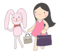 Happy Time with Little Tum & Tony Rabbit sticker #6631387