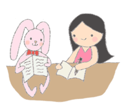 Happy Time with Little Tum & Tony Rabbit sticker #6631388