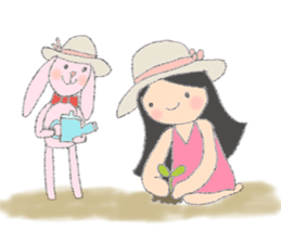 Happy Time with Little Tum & Tony Rabbit sticker #6631392