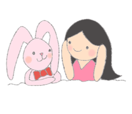Happy Time with Little Tum & Tony Rabbit sticker #6631393