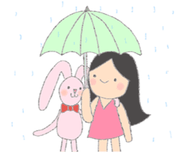 Happy Time with Little Tum & Tony Rabbit sticker #6631397
