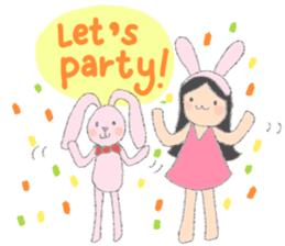 Happy Time with Little Tum & Tony Rabbit sticker #6631402