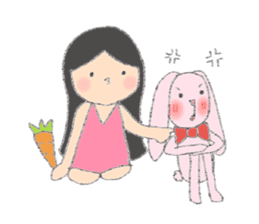 Happy Time with Little Tum & Tony Rabbit sticker #6631405