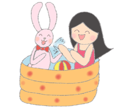 Happy Time with Little Tum & Tony Rabbit sticker #6631407