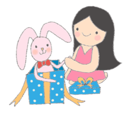 Happy Time with Little Tum & Tony Rabbit sticker #6631411