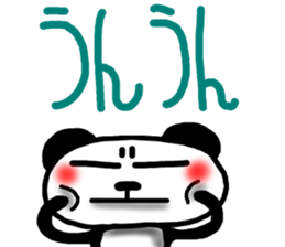 Big character sticker of a panda-ABC-7 sticker #6631429