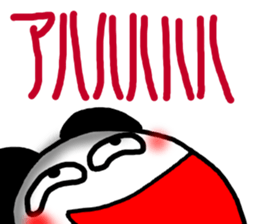 Big character sticker of a panda-ABC-7 sticker #6631438