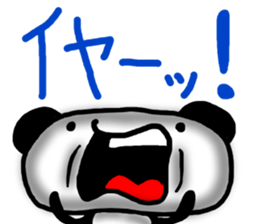 Big character sticker of a panda-ABC-7 sticker #6631450