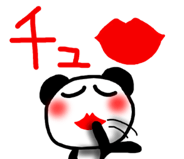 Big character sticker of a panda-ABC-7 sticker #6631455