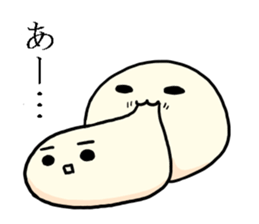 Bean jam bun stamp of Mr. FA and Mr. CHA sticker #6631993