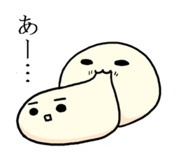 Bean jam bun stamp of Mr. FA and Mr. CHA sticker #6631993