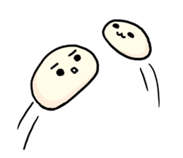 Bean jam bun stamp of Mr. FA and Mr. CHA sticker #6632000