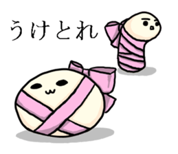 Bean jam bun stamp of Mr. FA and Mr. CHA sticker #6632001