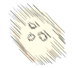 Bean jam bun stamp of Mr. FA and Mr. CHA sticker #6632011