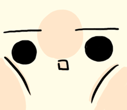 Bean jam bun stamp of Mr. FA and Mr. CHA sticker #6632012