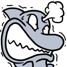 Animal of the face holding out sticker #6632501