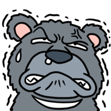 Animal of the face holding out sticker #6632517