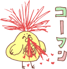 A chick and chicken sticker #6632978