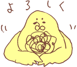 A chick and chicken sticker #6632985