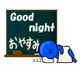 blueblue man"5"(English and Japanese) sticker #6633069