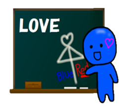 blueblue man"5"(English and Japanese) sticker #6633082