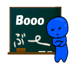 blueblue man"5"(English and Japanese) sticker #6633087