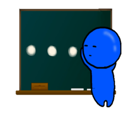 blueblue man"5"(English and Japanese) sticker #6633095