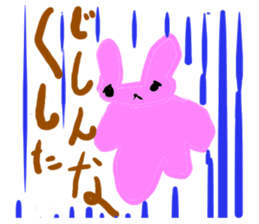 Scribbling rabbit Miki sticker #6633584