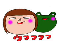 me and the frog. the fifth. sticker #6633949