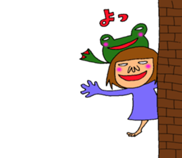 me and the frog. the fifth. sticker #6633954