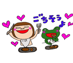 me and the frog. the fifth. sticker #6633959