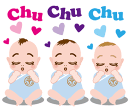 the triplets babys sticker #6634140