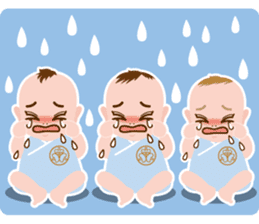the triplets babys sticker #6634142