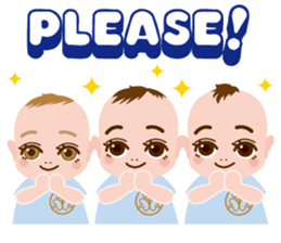 the triplets babys sticker #6634143