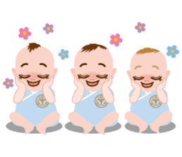 the triplets babys sticker #6634144