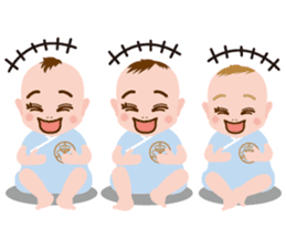 the triplets babys sticker #6634149