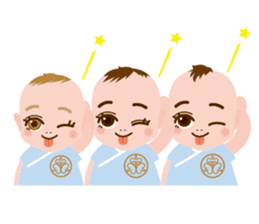 the triplets babys sticker #6634150