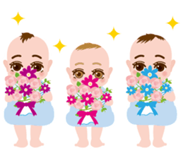 the triplets babys sticker #6634154