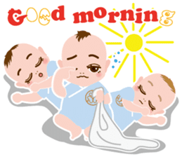 the triplets babys sticker #6634161