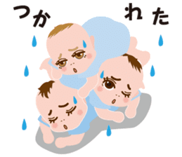 the triplets babys sticker #6634167