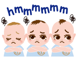 the triplets babys sticker #6634169