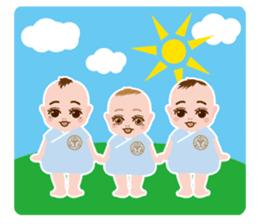the triplets babys sticker #6634171