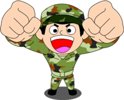 Camouflage Boy sticker #6634407