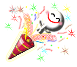 Clear stick man2 sticker #6634419