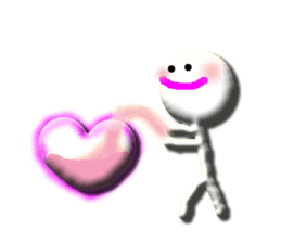 Clear stick man2 sticker #6634425