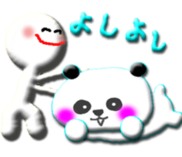 Clear stick man2 sticker #6634426