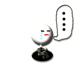 Clear stick man2 sticker #6634450