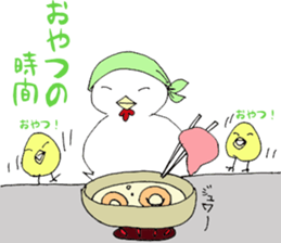 It is chicken parent and child faintly sticker #6635191