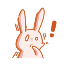 Reaction of the rabbit sticker #6635582
